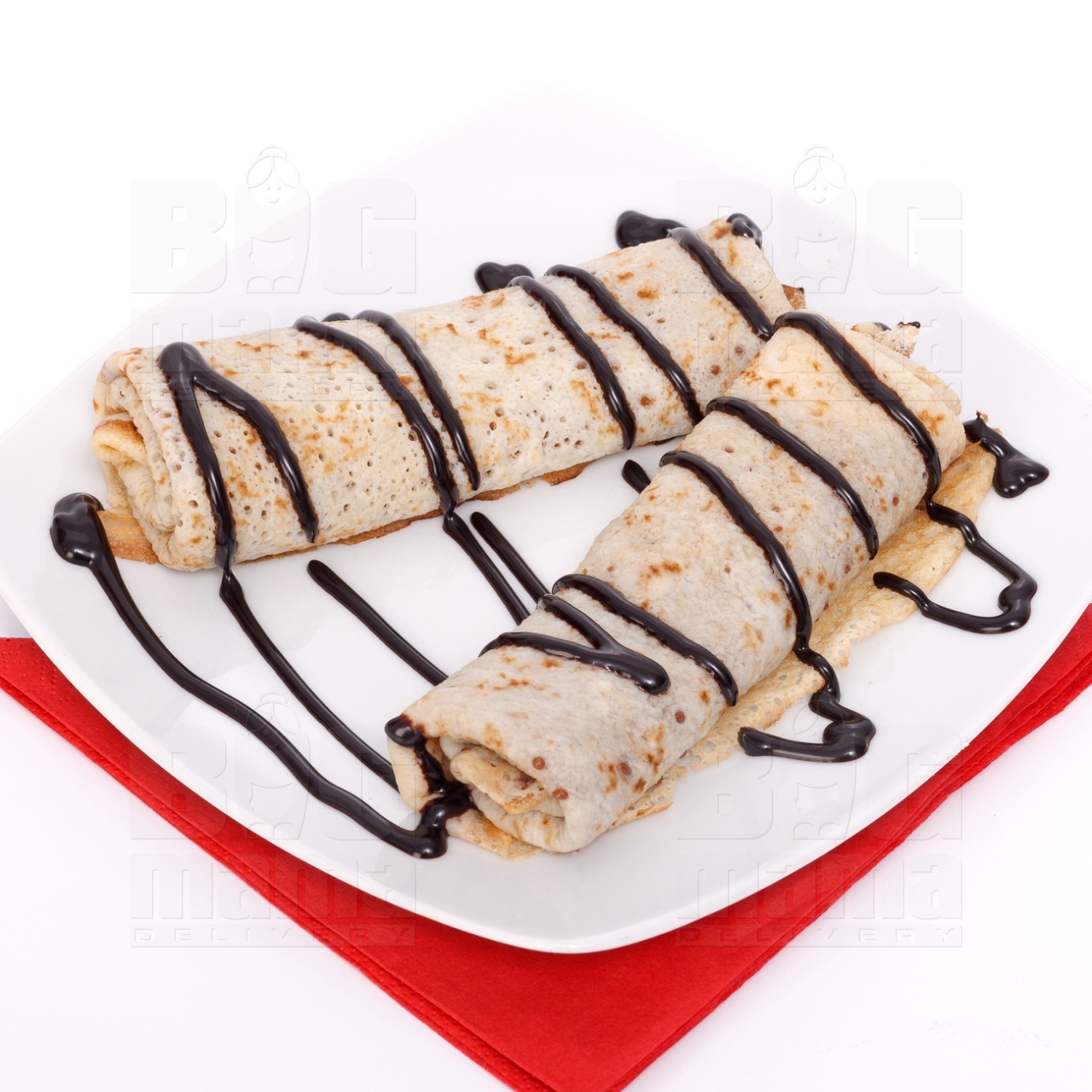 Product #171 image - Pancakes with chocolate, half portion