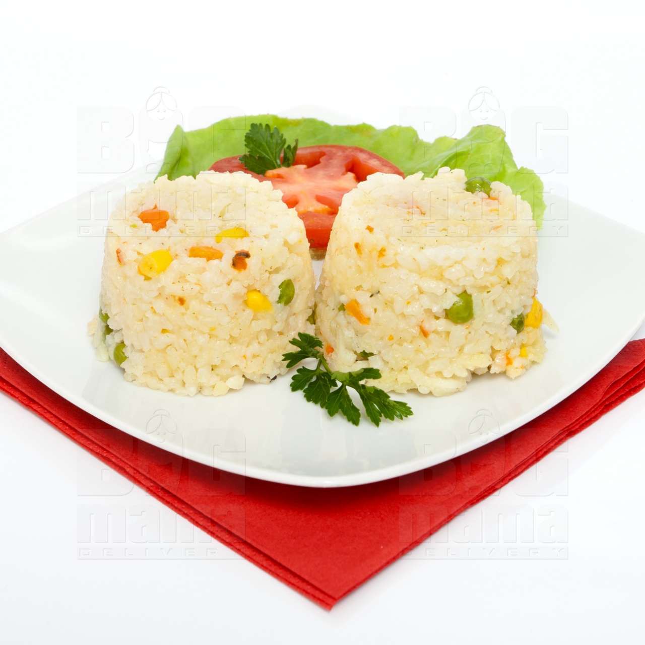 Product #184 image - Zöldséges rizs, fél adag