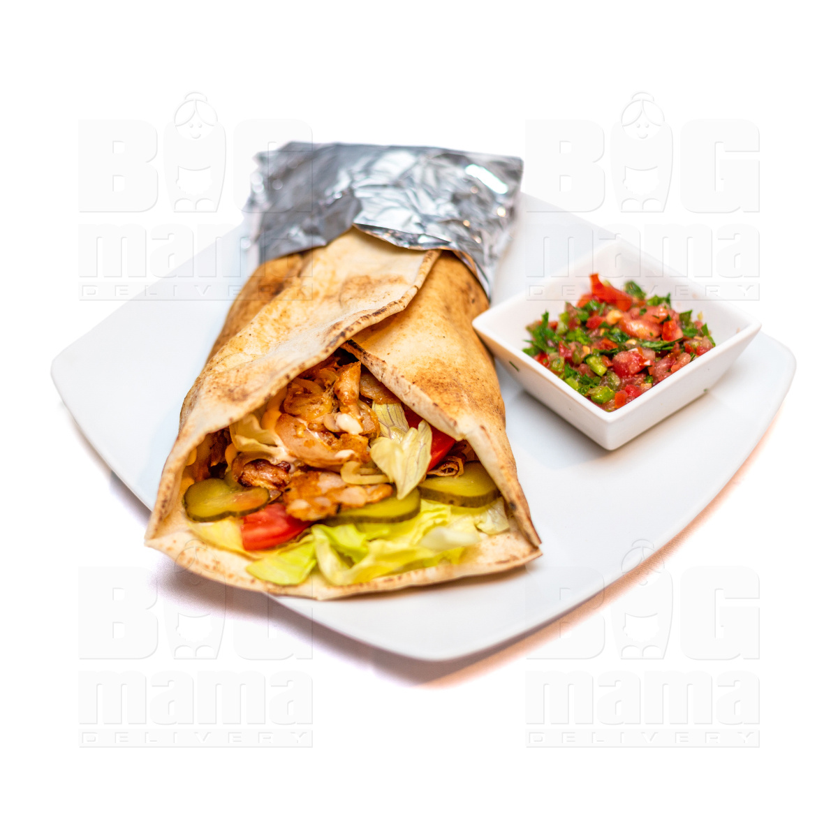 Product #227 image - Big shaorma with chicken breast
