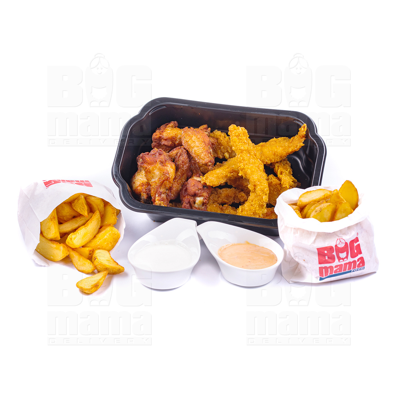 Product #229 image - Spicy chicken wings, chicken crispy combo menu