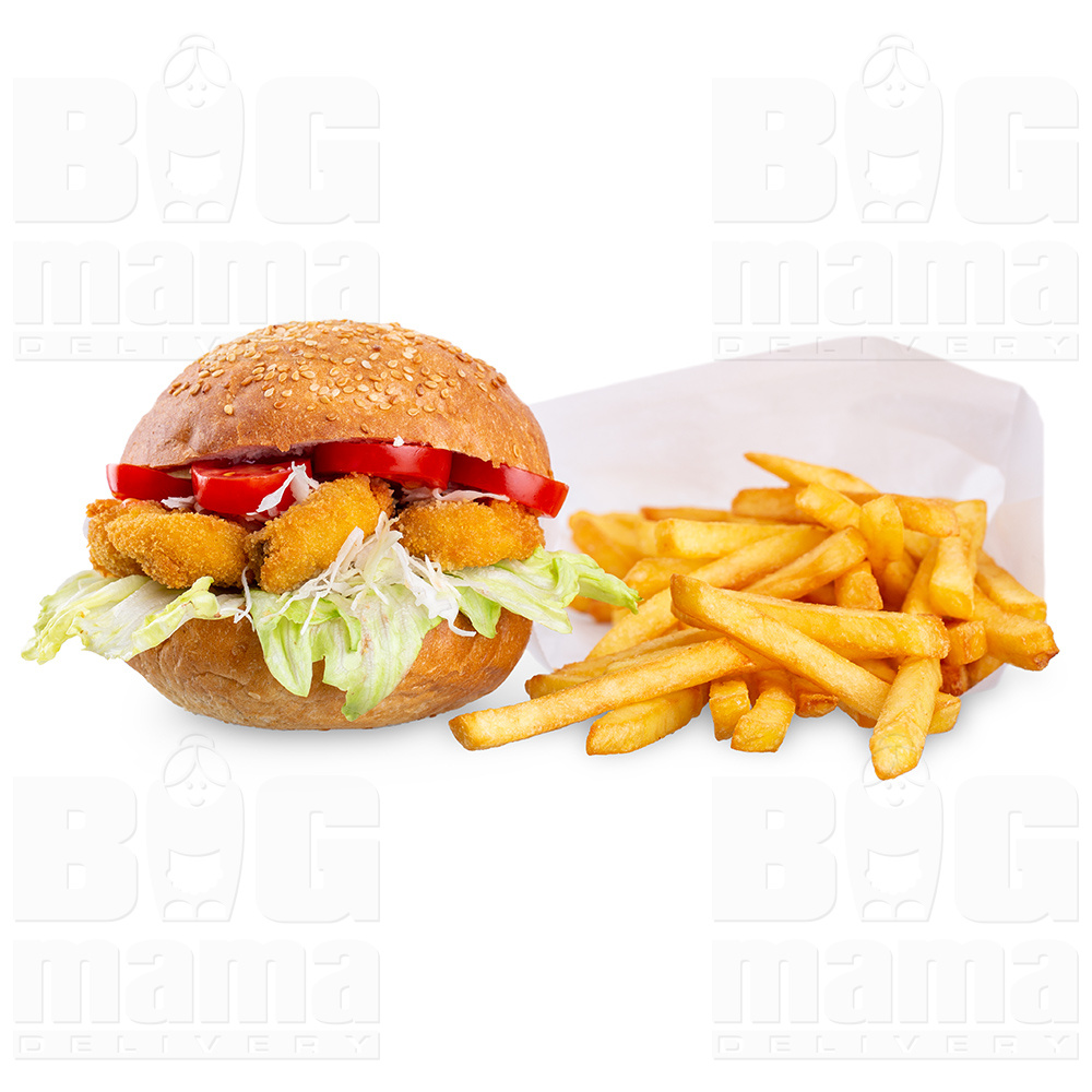 Product #251 image - Big sandwich with breaded mushrooms menu