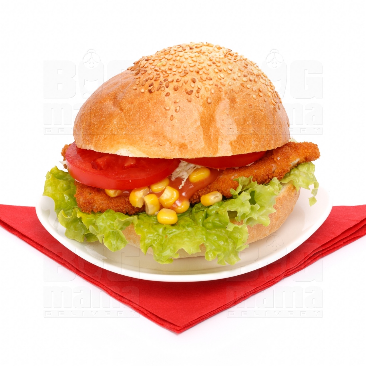 Product #53 image - Small Mexican sandwich with chicken schnitzel