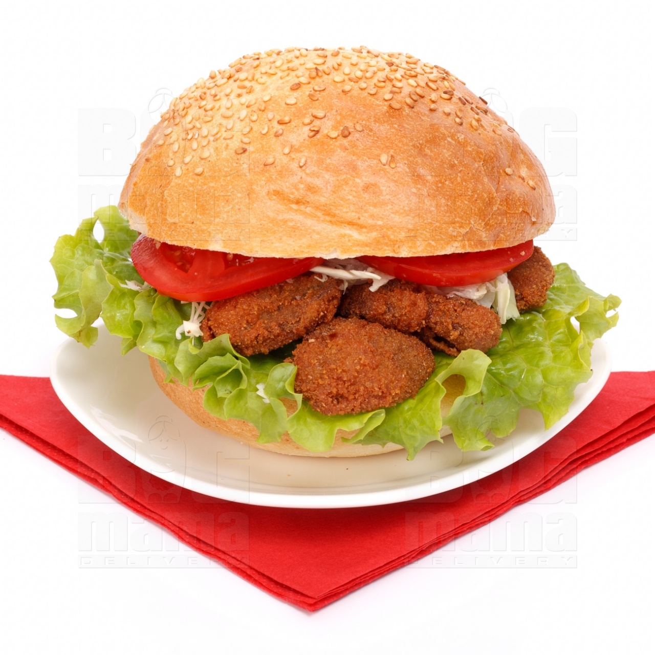 Product #63 image - Small sandwich with breaded mushrooms